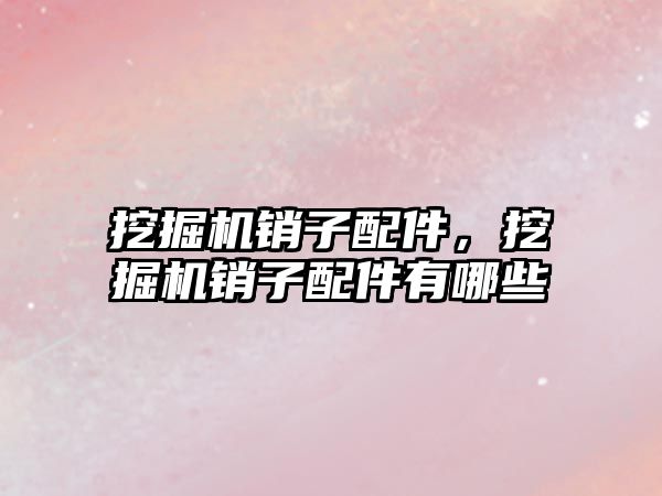 挖掘機(jī)銷子配件，挖掘機(jī)銷子配件有哪些