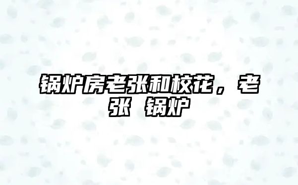 鍋爐房老張和校花，老張 鍋爐
