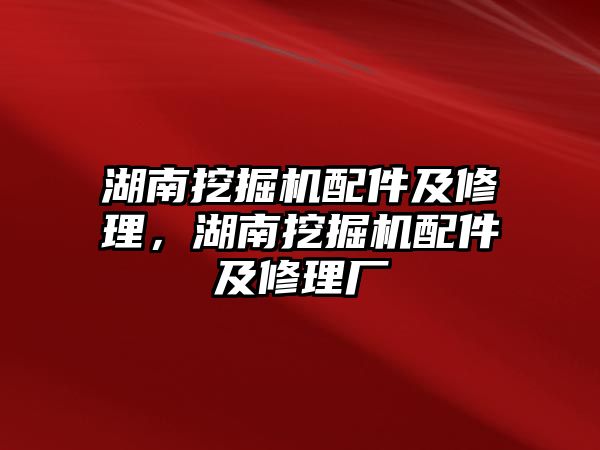 湖南挖掘機(jī)配件及修理，湖南挖掘機(jī)配件及修理廠