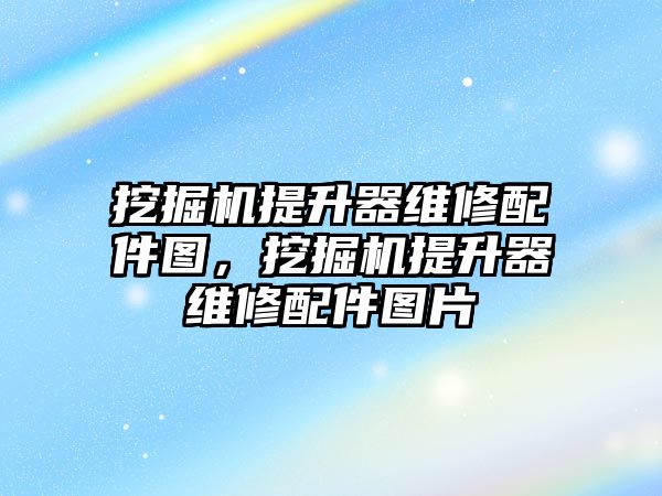 挖掘機(jī)提升器維修配件圖，挖掘機(jī)提升器維修配件圖片