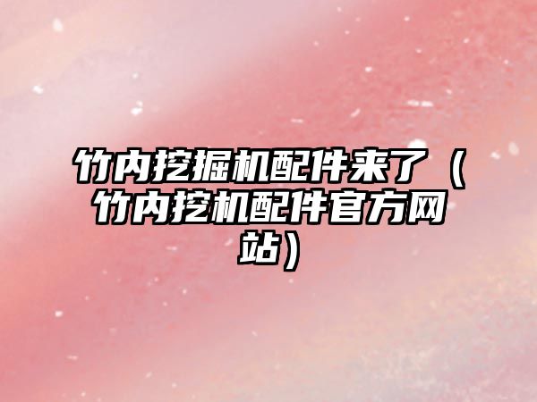 竹內(nèi)挖掘機(jī)配件來了（竹內(nèi)挖機(jī)配件官方網(wǎng)站）