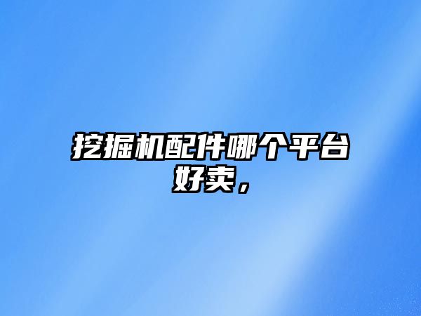 挖掘機(jī)配件哪個(gè)平臺(tái)好賣，
