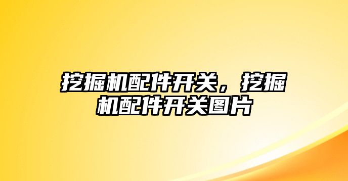 挖掘機配件開關(guān)，挖掘機配件開關(guān)圖片