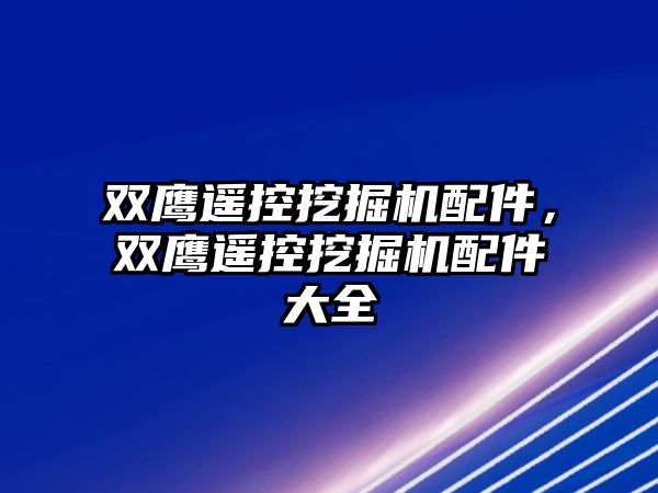 雙鷹遙控挖掘機配件，雙鷹遙控挖掘機配件大全
