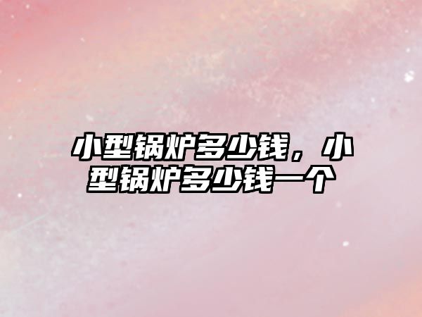 小型鍋爐多少錢，小型鍋爐多少錢一個(gè)