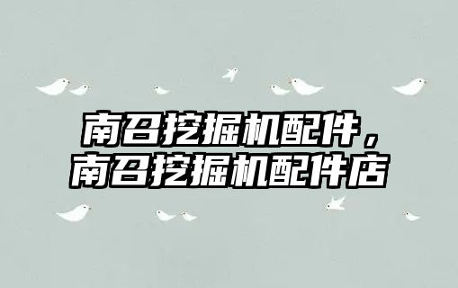 南召挖掘機配件，南召挖掘機配件店