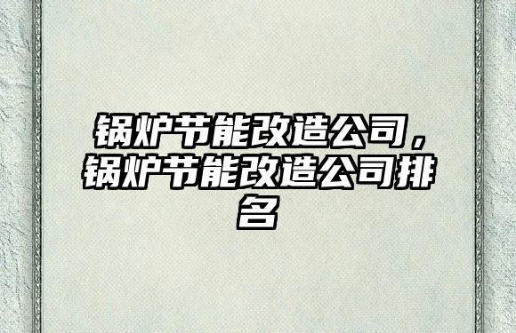 鍋爐節(jié)能改造公司，鍋爐節(jié)能改造公司排名