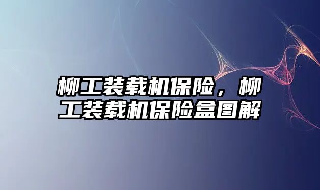 柳工裝載機保險，柳工裝載機保險盒圖解