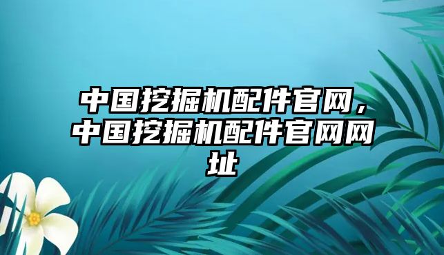 中國挖掘機配件官網，中國挖掘機配件官網網址