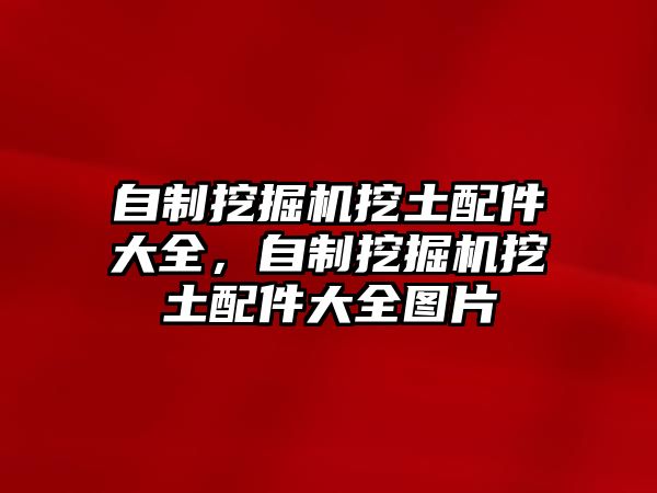 自制挖掘機(jī)挖土配件大全，自制挖掘機(jī)挖土配件大全圖片