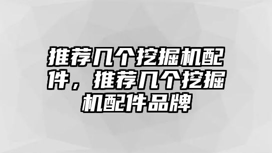 推薦幾個(gè)挖掘機(jī)配件，推薦幾個(gè)挖掘機(jī)配件品牌