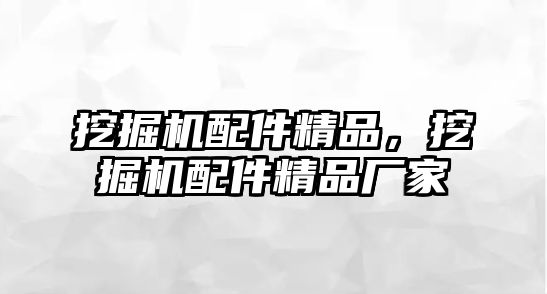 挖掘機(jī)配件精品，挖掘機(jī)配件精品廠家