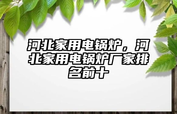 河北家用電鍋爐，河北家用電鍋爐廠家排名前十