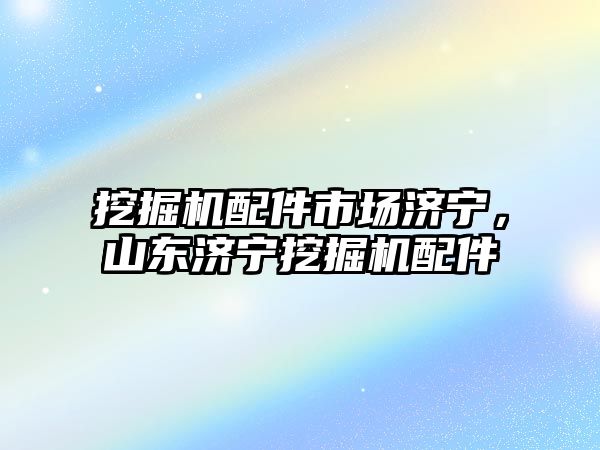 挖掘機配件市場濟寧，山東濟寧挖掘機配件