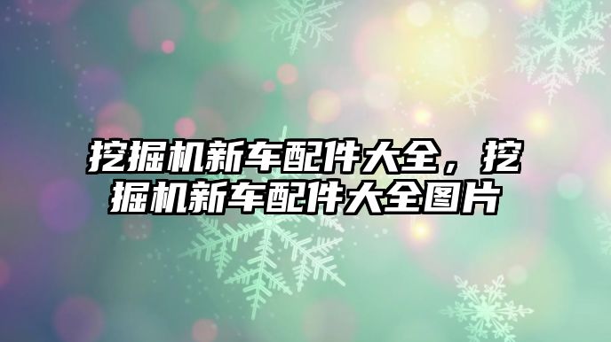 挖掘機(jī)新車(chē)配件大全，挖掘機(jī)新車(chē)配件大全圖片