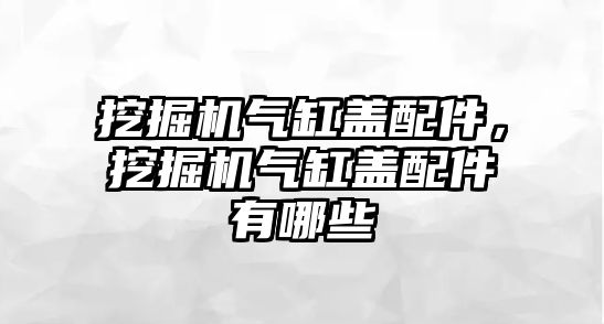 挖掘機氣缸蓋配件，挖掘機氣缸蓋配件有哪些