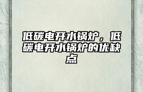 低碳電開水鍋爐，低碳電開水鍋爐的優(yōu)缺點