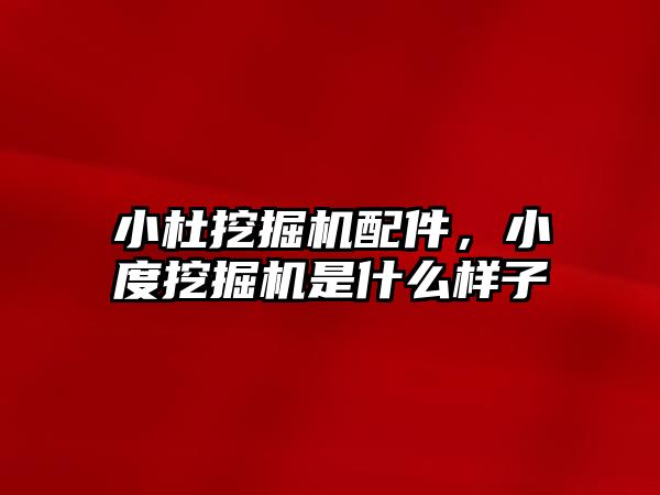 小杜挖掘機配件，小度挖掘機是什么樣子