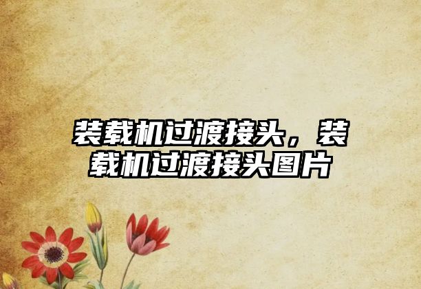裝載機(jī)過渡接頭，裝載機(jī)過渡接頭圖片