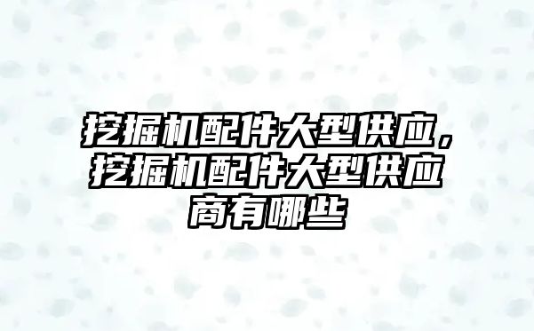 挖掘機(jī)配件大型供應(yīng)，挖掘機(jī)配件大型供應(yīng)商有哪些