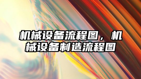 機(jī)械設(shè)備流程圖，機(jī)械設(shè)備制造流程圖
