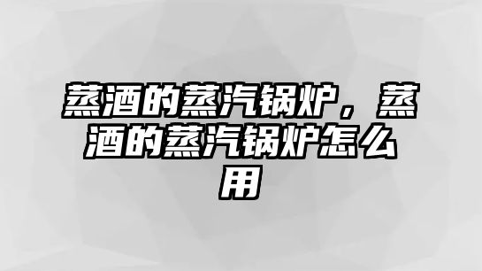 蒸酒的蒸汽鍋爐，蒸酒的蒸汽鍋爐怎么用