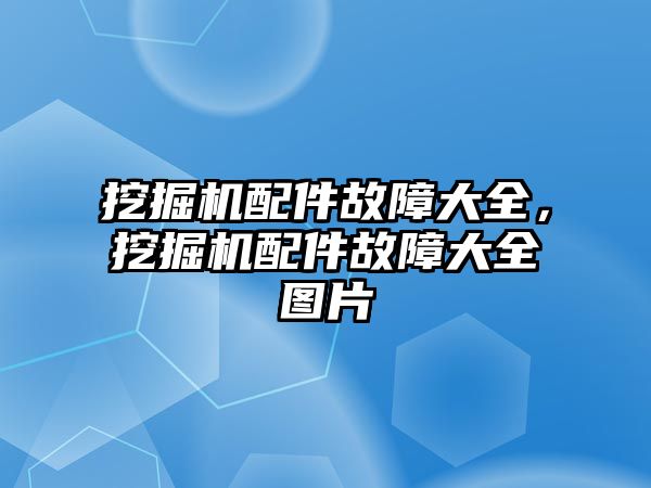 挖掘機(jī)配件故障大全，挖掘機(jī)配件故障大全圖片