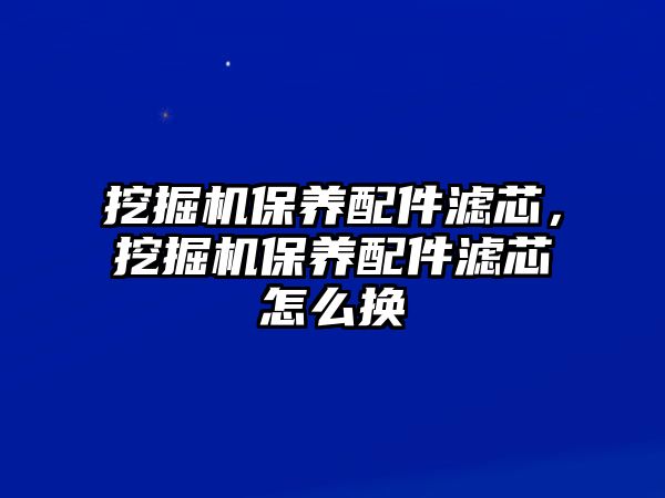 挖掘機保養(yǎng)配件濾芯，挖掘機保養(yǎng)配件濾芯怎么換