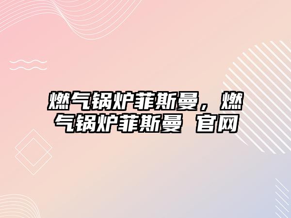 燃氣鍋爐菲斯曼，燃氣鍋爐菲斯曼 官網