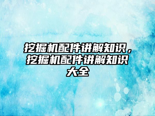 挖掘機(jī)配件講解知識(shí)，挖掘機(jī)配件講解知識(shí)大全