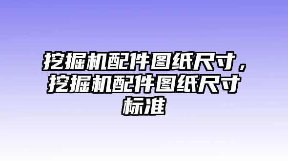 挖掘機(jī)配件圖紙尺寸，挖掘機(jī)配件圖紙尺寸標(biāo)準(zhǔn)