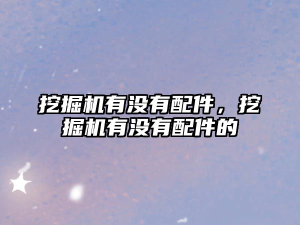 挖掘機(jī)有沒有配件，挖掘機(jī)有沒有配件的
