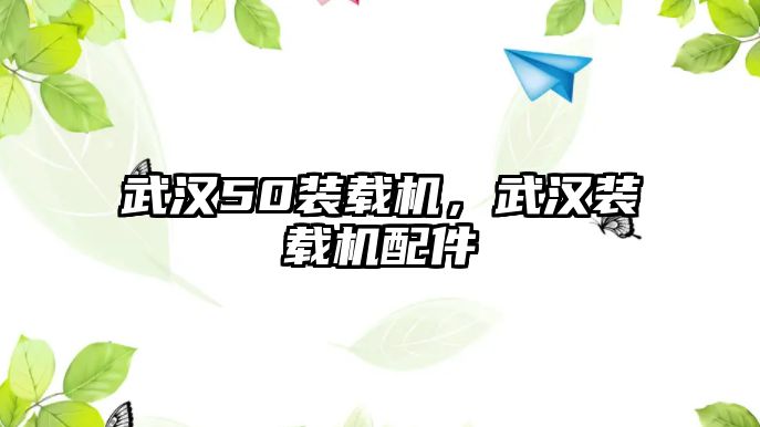 武漢50裝載機，武漢裝載機配件