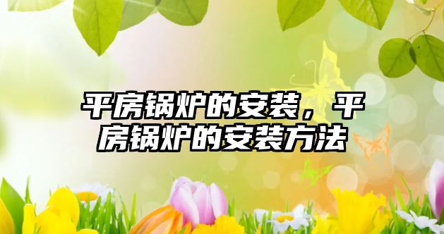 平房鍋爐的安裝，平房鍋爐的安裝方法
