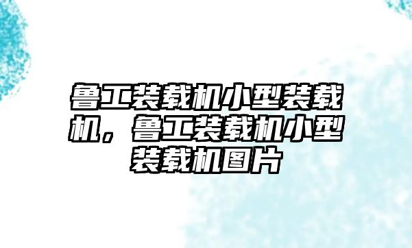魯工裝載機(jī)小型裝載機(jī)，魯工裝載機(jī)小型裝載機(jī)圖片