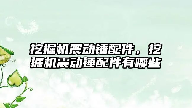 挖掘機(jī)震動(dòng)錘配件，挖掘機(jī)震動(dòng)錘配件有哪些