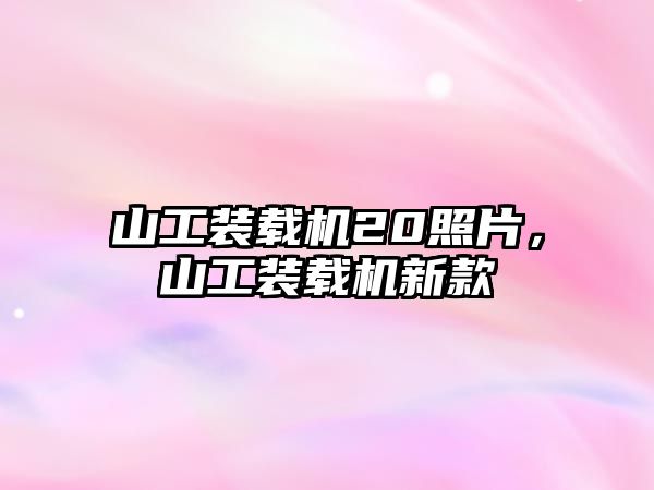 山工裝載機(jī)20照片，山工裝載機(jī)新款