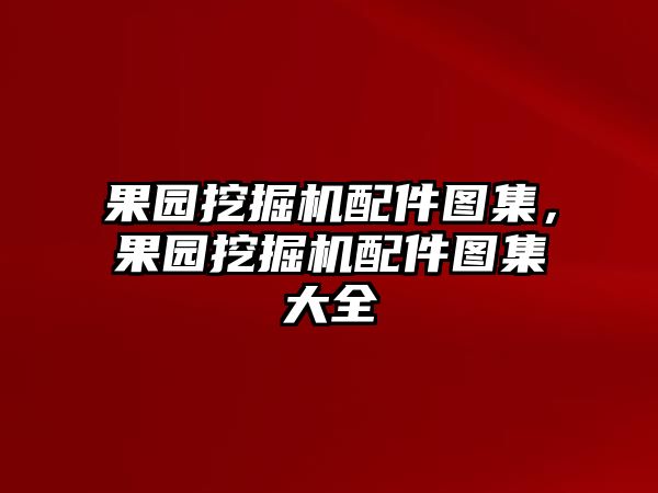 果園挖掘機配件圖集，果園挖掘機配件圖集大全