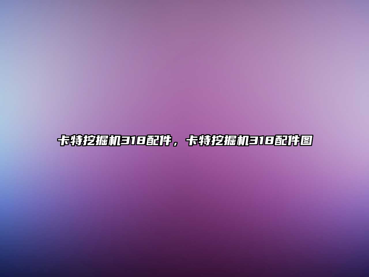 卡特挖掘機318配件，卡特挖掘機318配件圖