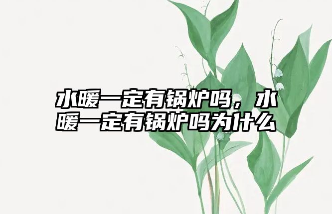 水暖一定有鍋爐嗎，水暖一定有鍋爐嗎為什么