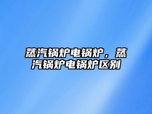 蒸汽鍋爐電鍋爐，蒸汽鍋爐電鍋爐區(qū)別