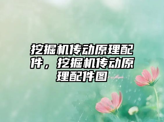 挖掘機(jī)傳動(dòng)原理配件，挖掘機(jī)傳動(dòng)原理配件圖