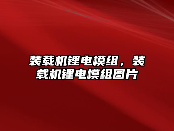 裝載機鋰電模組，裝載機鋰電模組圖片
