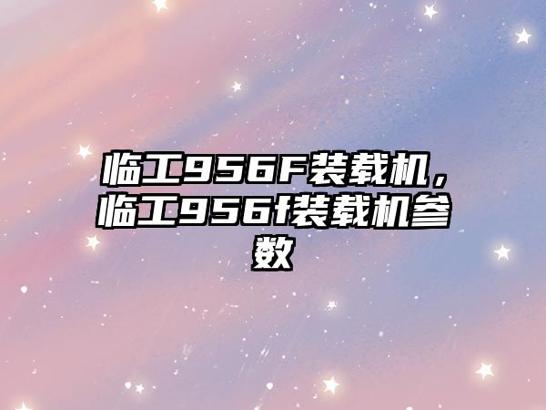 臨工956F裝載機，臨工956f裝載機參數(shù)