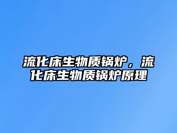 流化床生物質(zhì)鍋爐，流化床生物質(zhì)鍋爐原理