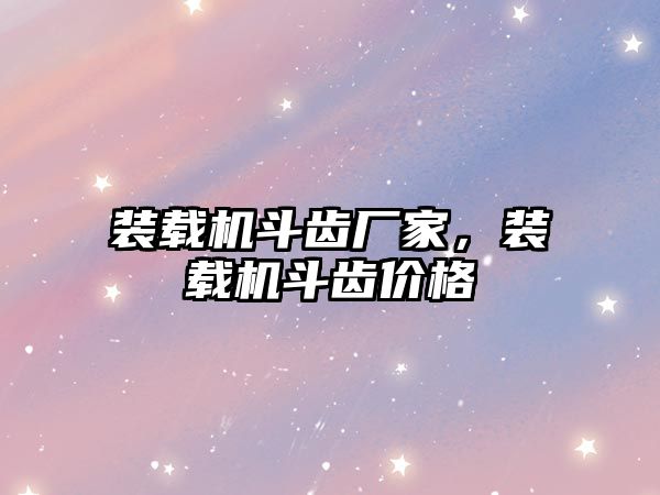 裝載機(jī)斗齒廠家，裝載機(jī)斗齒價(jià)格