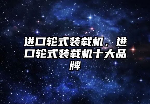 進(jìn)口輪式裝載機(jī)，進(jìn)口輪式裝載機(jī)十大品牌