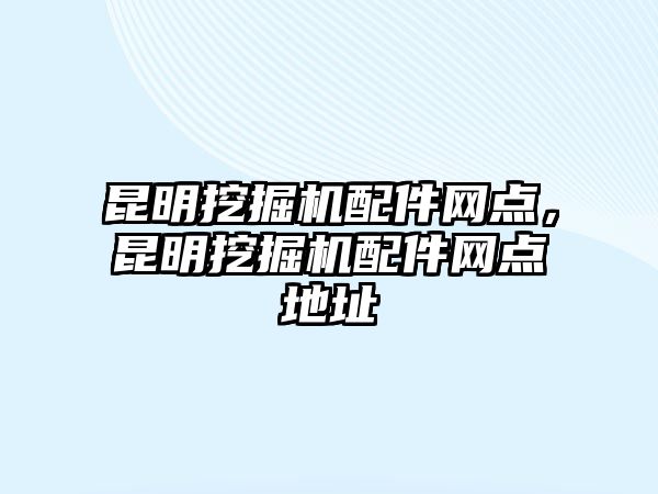 昆明挖掘機(jī)配件網(wǎng)點(diǎn)，昆明挖掘機(jī)配件網(wǎng)點(diǎn)地址