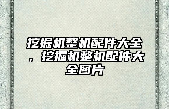 挖掘機(jī)整機(jī)配件大全，挖掘機(jī)整機(jī)配件大全圖片