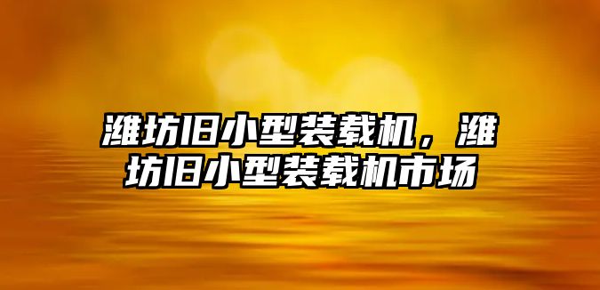 濰坊舊小型裝載機(jī)，濰坊舊小型裝載機(jī)市場(chǎng)